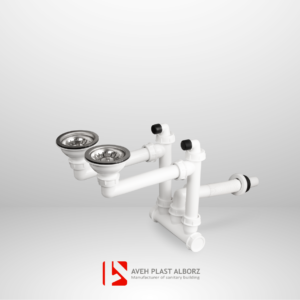 سیفون دو لگنه فانتزی گرانیتی