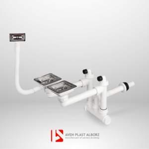 سیفون دولگنه فانتزی مربع با سرریز لگن