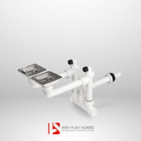 سیفون دولگنه فانتزی مربع گرانیتی